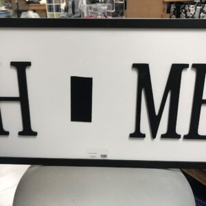 Green Mill Home Sign Black Trim