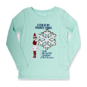 ELF ON THE SHELF GIRLS SHIRT 'A FEW OF MY FAVORITE THINGS' SIZEYXS (4-5)