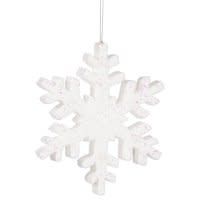 GERSON SMALL GLITTER  SNOWFLAKE  ORNAMENT