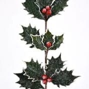 DE 22" MIDWINTER HOLLY STEM GREEN RED