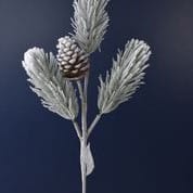 DE 24" SNOW HAWTHORN PINE SPRAY