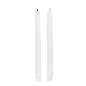 RAZ IMPORTS MOVING FLAME LED CANDLES 1"X11" WHITE