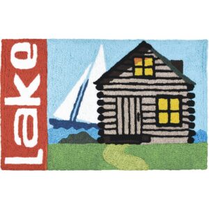 JELLY BEAN INDOOR/OUTDOOR RUG LAKE CABIN 21"X33"
