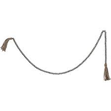 CREATIVE CO OP JUTE AND WOOD BEAD GARLAND 72" LONG