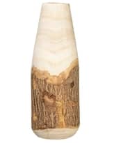 CREATIVE CO OP  PAULOWNIA WOOD VASE
