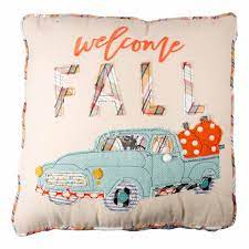 GLORAY HAUS WELCOME FALL PILLOW 18 " X 18"