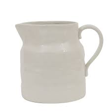 CREATIVE CO OP VINTAGE REPRO PITCHER WHITE 64 OZ