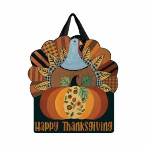 STUDIO M DOOR DECOR THANKSGIVING TURKEY