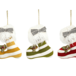 MINI STOCKING ORNAMENT 7"w x 8'H