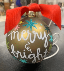 COTON COLORS ORNAMENT MERRY & BRIGHT