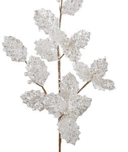 RAZ 25" GLITTER HOLLY SPRAY