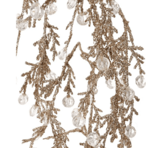 RAZ 6' GLITTERED ICE GARLAND