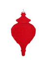 10.5" FLOCKED FINIAL ORNAMENT