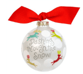 COTON COLORS ORNAMENT DASHNG THROUGH THE SNOW