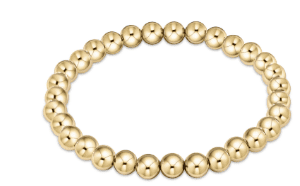 ENEWTON  CLASSIC GOLD BEAD BRACELET 6MM