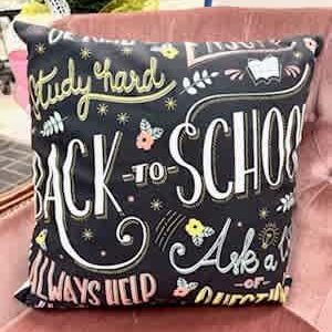 BACK TO SCHOOL PILLOW