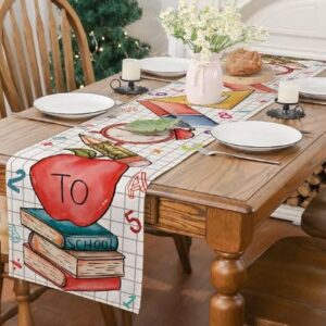 Back to School Table Runner, 13 x 72 Inches