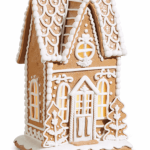 RAZ 10.5" LIGHTED GINGERBREAD HOUSE