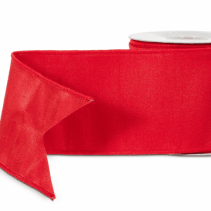 RAZ 4"X10 YDS. RED WIRED RIBBON