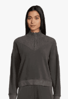 BAREFOOT DREAMS COZYCHIC ULTA LITE RIB QUARTER ZIP SWAETSHIRT