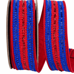 TRIMMING LINES DELUXE FUSED BACKED WIRED EDGE RIBBON 1-1/2 inch 5 YARDS