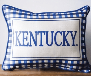 KENTUCKY TRIPLE COLLEGIATE PILLOW
